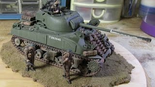 Building Dragon Sherman Firefly Tank Hybrid Hull From Start to Finish Part 2 Firefly Diorama [upl. by Standley]