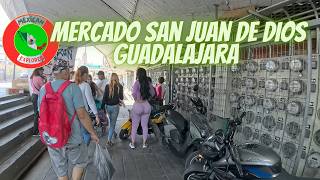 Mercado San Juan de Dios Guadalajara 4K Walking Tour [upl. by Matlick]