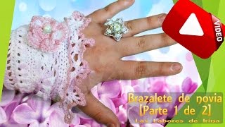 Tutorial Brazalete de novia Parte 1 de 2 [upl. by Relyhcs]