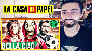 REACT  ♫ E SE LA CASA DE PAPEL FOSSE UMA SELEÇÃO DE FUTEBOL  FutParódias [upl. by Acirehs]