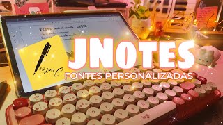 Dica como adicionar fontes novas no J Notes  Tab S7 Fe ♡ [upl. by Anam]