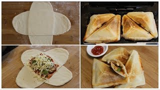 HOW TO MAKE PIZZA IN SANDWICH MAKER WITH PIZZA DOUGH  KIDS LUNCH BOX IDEA [upl. by Niawat]