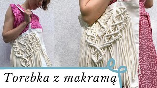 Torebka z makramą  MAKRAMA  Jak zrobić torbę ze sznurka Torebka w stylu boho DIY Macrame Bag [upl. by Labaw]