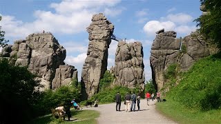 Externsteine im Teutoburger Wald  kompletter Rundgang  HornBad Meinberg Deutschland [upl. by Assilim]