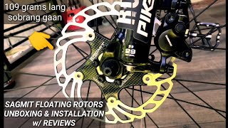 Sagmit floating rotor 160mm Unboxing amp Installation w review [upl. by Eliott873]