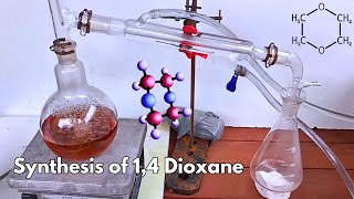 Synthesis of 14 Dioxane C4H8O2🫕 [upl. by Sirromal]