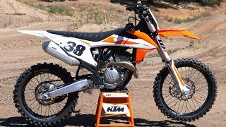 First Ride 2019 KTM 350SXF  Motocross Action Magazine [upl. by Ludovika571]