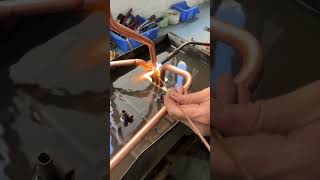 4way valve welding put into the water for protection [upl. by Ecnedurp]