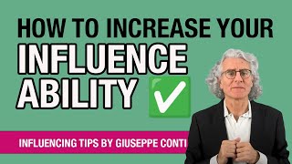 Make it easy to increase your influence ability with Prof Giuseppe Conti [upl. by Asillim]