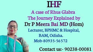 Rhus Glabra explained in detail Dr P Meera BaiMD homeopathy ihf 22 September 2023 [upl. by Fritts]