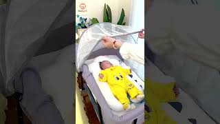 Looking for the Ideal Crib Meet the Newborn Foldable Rocking Crib cutebaby [upl. by Fernanda]