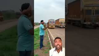 Highway Road on￼ drive masti truckdriver shortvideo youtuber [upl. by Marquet]