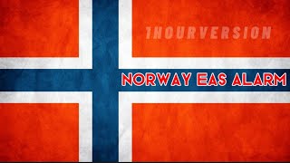 Norway EAS alarm 1 HOUR [upl. by Adnalay]