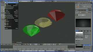 Blender 26 Modelling Tutorial  Making Gem Stones Diamond Ruby and Emerald Using An AddOn [upl. by Byrn]