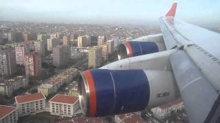 Aeroflot Ilyushin IL96 Landing at Istanbul Turkey  Window View [upl. by Sawtelle173]