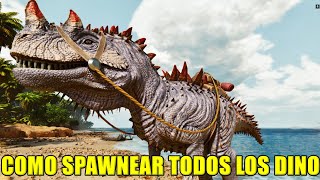 COMO SPAWNEAR TODOS LOS DINOS DE ARK ADDITIONS EN ASA COMANDOS TAMBIEN PARA CONSOLA [upl. by Elttil513]