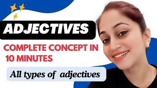 Adjectives Types of Adjectives English Grammar learnenglish grammar [upl. by Ynohtnad]