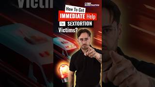 How To Get Immediate Help For Sextortion Victims shorts sextortion howto help onlinethreats [upl. by Elvera]