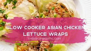 Slow Cooker Asian Lettuce Wraps I The Recipe Critic [upl. by Alburg]