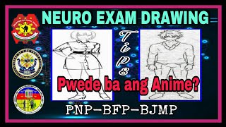 MALE amp FEMALE SAMPLE DRAWING amp TIPS FOR NEURO PSYCHIATRIC EXAM  HOW TO DRAW  PNP  BFP  BJMP [upl. by Garlinda]