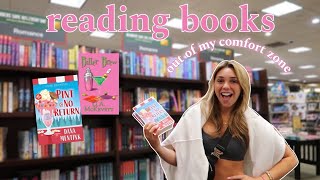 i read cozy mysteries for a week spoiler free reading vlog [upl. by Nalhsa]