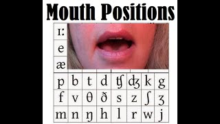 IPA Mouth Positions for the Phonetic Chart [upl. by Godrich]