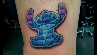 Stitching Stitch  Tattoo time lapse [upl. by Odlavu]