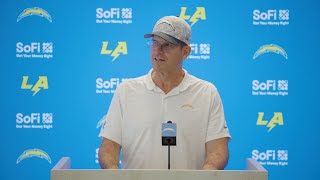 Jim Harbaugh On Team Chemistry After Titans Win  LA Chargers [upl. by Namajneb703]