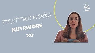 My first two weeks Nutrivore  healthy eating for fibromyalgia [upl. by Einnov590]