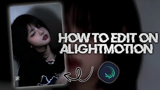 Tutorial how to edit on Alightmotion basic editing [upl. by Powder]