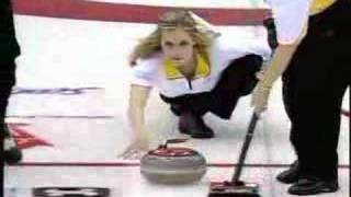 Jennifer Jones Best Curling Shot [upl. by Braca]