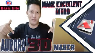 HOW TO MAKE EXCELLENT INTRO  awesome aurora 3d maker  good for video presentation [upl. by Euqinu650]