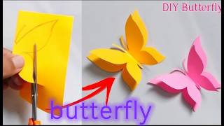 How to make Origami paper butterflies  Easy craft  DIY crafts  Origami papercraft [upl. by Eneleoj]