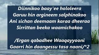 Abebe Temesgen  Ulfaadhu Yesuus lyrics [upl. by Reames]