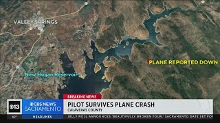 Pilot survives a plane crash in Calaveras County [upl. by Hayton]