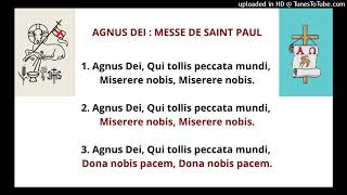 AGNUS DEI  MESSE DE SAINT PAUL  TUTO TÉNOR [upl. by Atem]