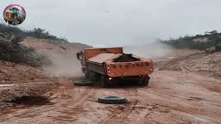 Extreme Overload Shocking Truck Accidents and Dangerous Slippery Roads in China [upl. by Ainniz11]