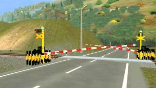 Trainz 2009 Add On Indonesia  Palang Sepur Rusak Menthulmenthul [upl. by Abbott583]