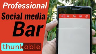 How to create a professional Social media Bar at Thunkable  Thunkable tutorial in hindi  Part1 [upl. by Aleahs]