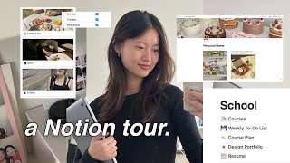 Notion Tour 💻 How I stay organized and productive as a college student with Notion [upl. by Woo]