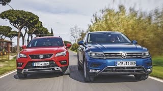 2018 Skoda Karoq vs 2017 Seat Ateca  cousins side by side [upl. by Feodora]