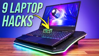 9 Gaming Laptop HACKS in 2 MINUTES [upl. by Samale]