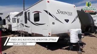 USED 2012 KEYSTONE SPRINTER 277RLS U832 [upl. by Aniteb327]