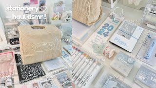 aesthetic amp cute stationery haul 2024 journalsay ☁️✍🏻  ASMR [upl. by Anide]