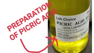 preparation of PICRIC ACIDchemistry science pharmacy viralvideo viralshort viralreels [upl. by Elberfeld740]