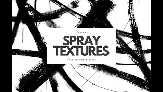 35 Spray Graffiti Grunge Textures Stock Graphics Download [upl. by Nyltiac518]