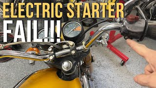 Why Doesnt My Electric Starter Work motorcyclerewind vintagemotorcycles cb350 [upl. by Marbut]