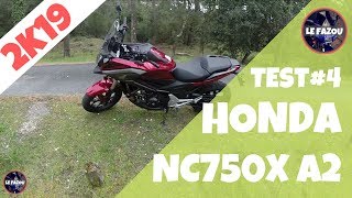 TEST  HONDA NC750X DCT 2019  A2 [upl. by Nylecsoj]