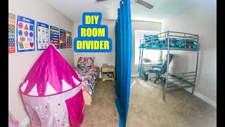 EASY DIY SLIDING ROOM DIVIDER [upl. by Desiree]