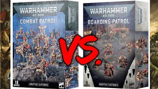 WH40K Combat Patrol Vs Boarding Patrol Adeptus Custodes [upl. by Atauqal]